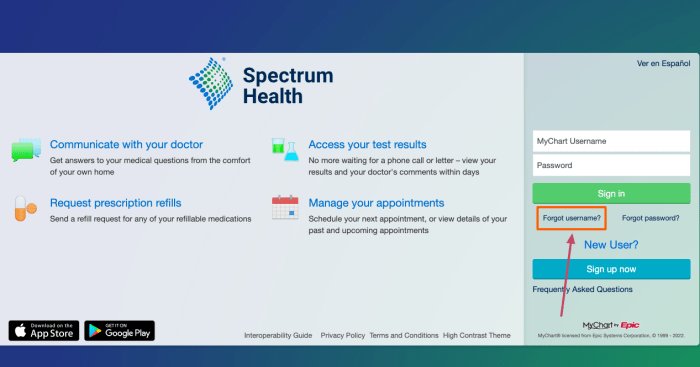 Spectrum Health Patient Portal